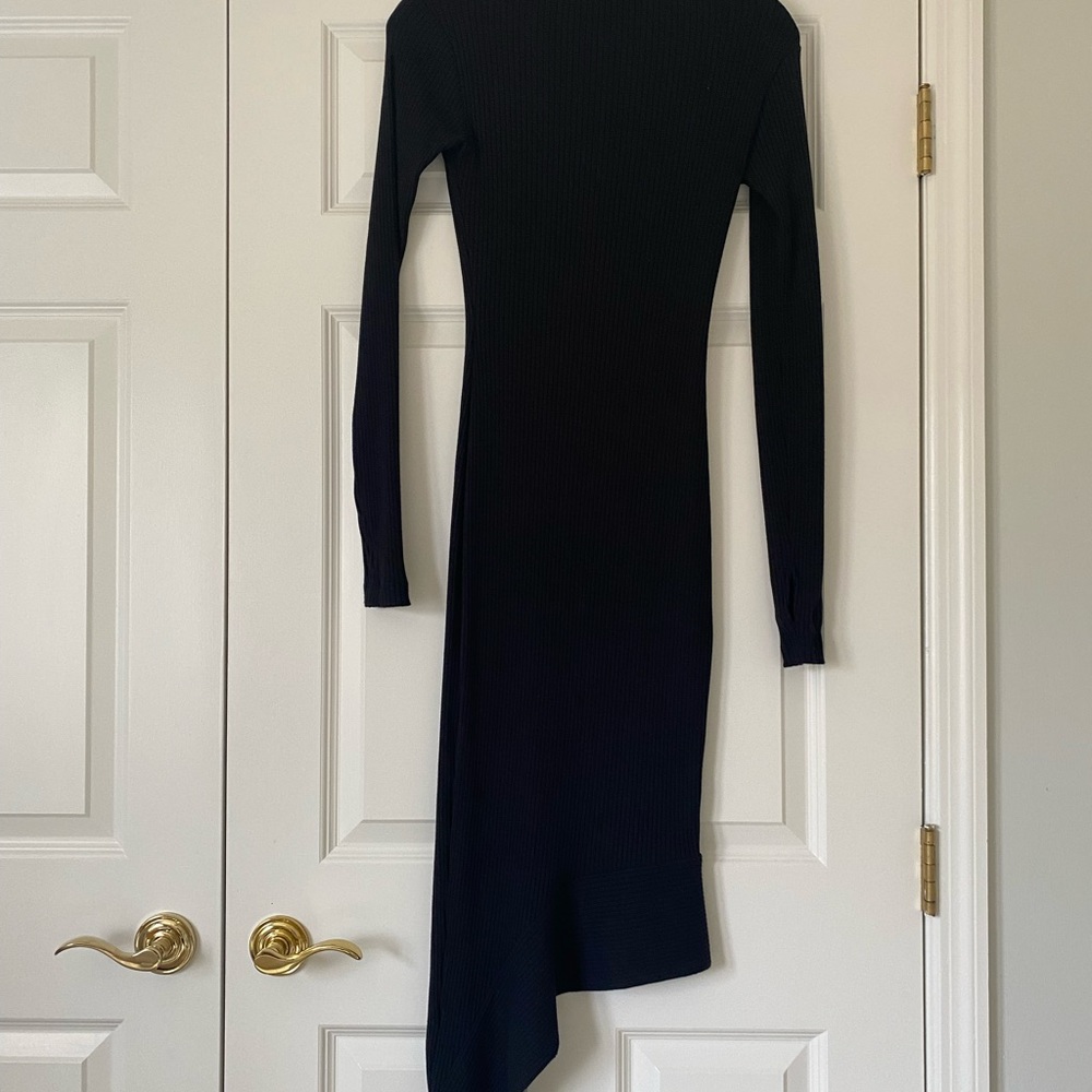 Carbon 38 Black High Neck Dress